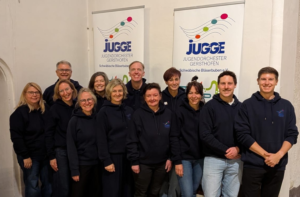 Der aktuelle Vorstand des Jugendorchesters Gersthofen